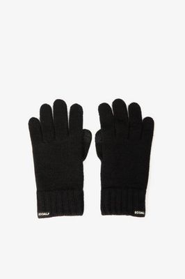 BLACK WOOL GLOVES