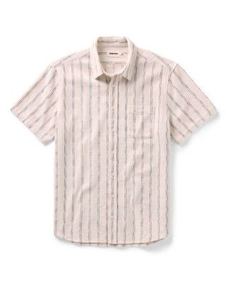 The Short Sleeve California in Tide Stripe Hacci