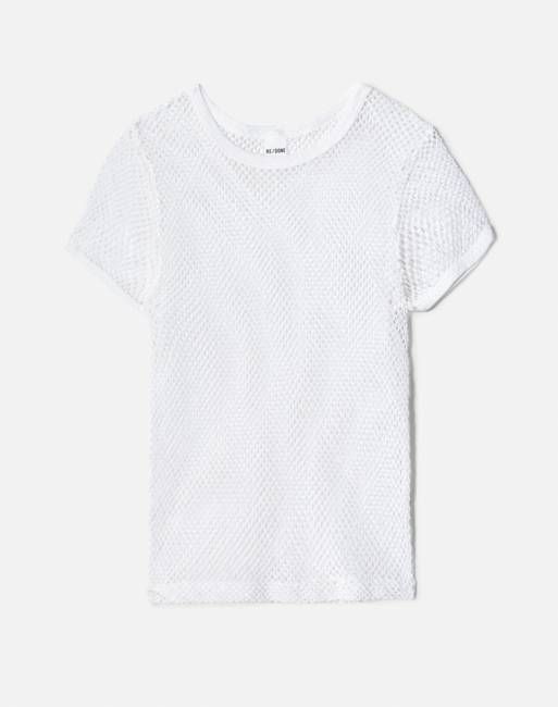 Swedish Net Baby Tee - White Size M
