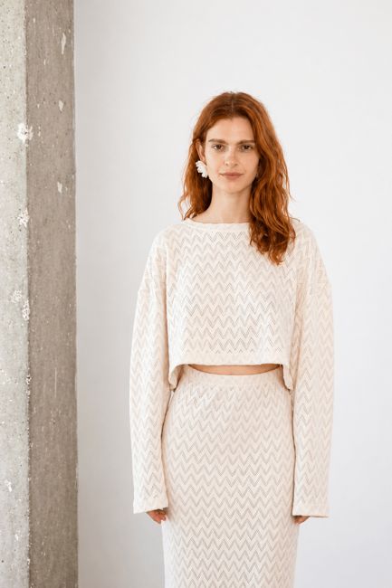 Crochet Organic Cotton Top - ARCHIVE SALE
