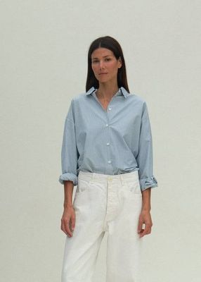 Alberta Shirt - Fog Stripe
