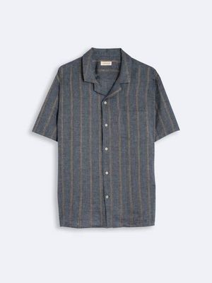 Leinenhemd Milano Azur