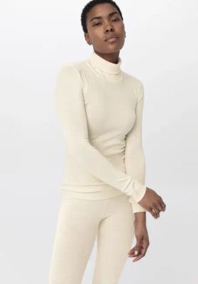 Long-sleeved shirt SILK & WARM TOUCH with organic merino wool and silk