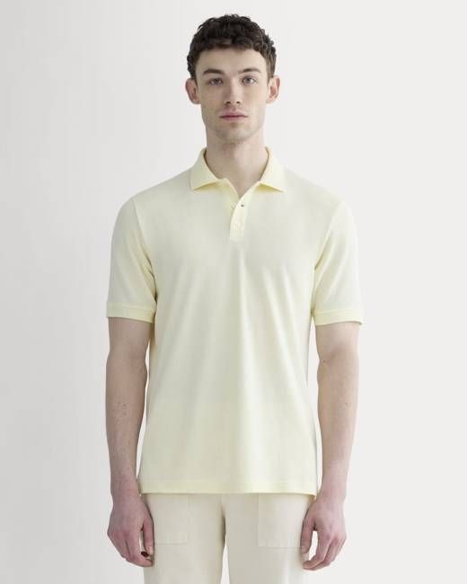 The Pique Polo | Light Yellow