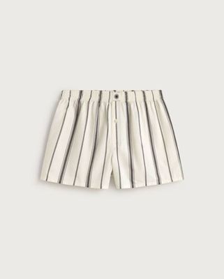 White black striped boxers