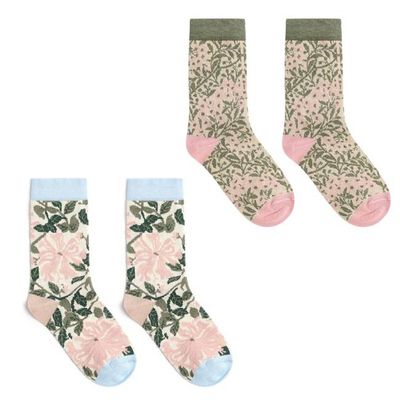 William Morris Socken-Set mit Blumenmuster für Mädchen