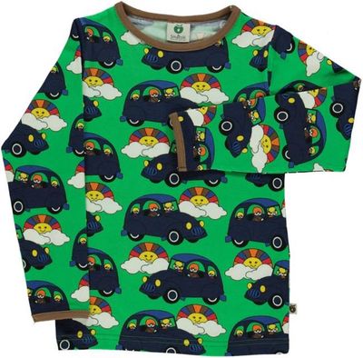 Long-sleeved top with cars