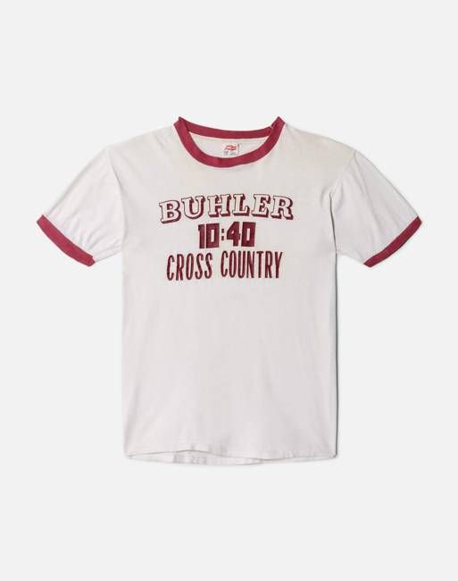 60s Hanes Cross Country Ringer Tee