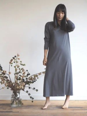 Chandra Organic Long Sleeve Nightie — Noctu