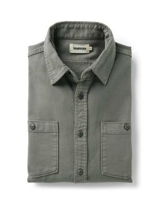 The Dispatch Shirt in Smoked Olive Broken Twill