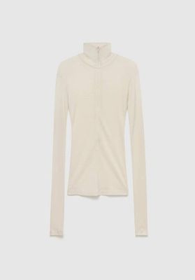 Fine Wool Zip Top