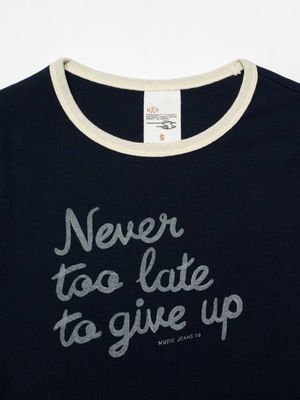 Eve Ringer Too Late T-Shirt Blueberry slim tee | Nudie Jeans