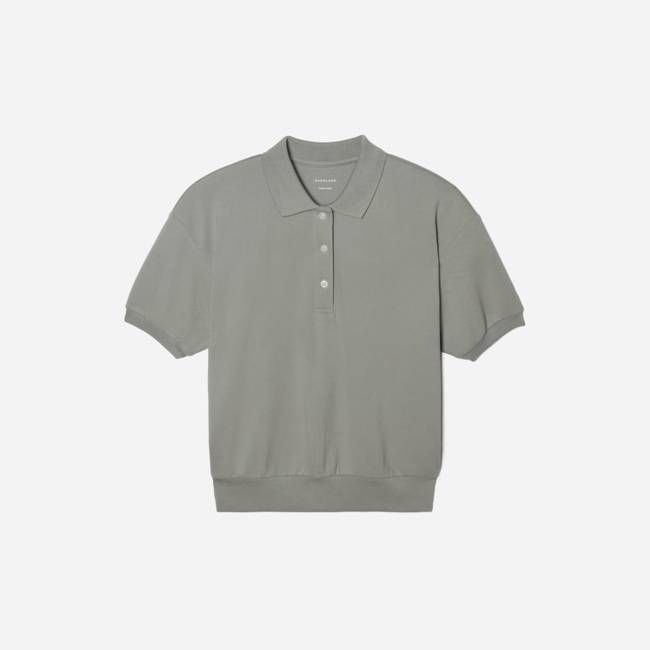 The Oversized Polo | Clay