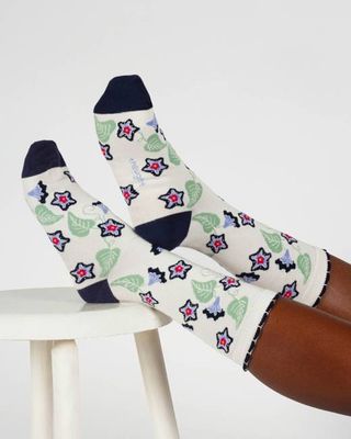 Womens Birth Flower Sock - Morning Glory