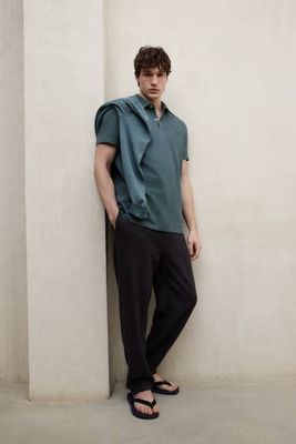 GRÜNES SIMON POLOSHIRT