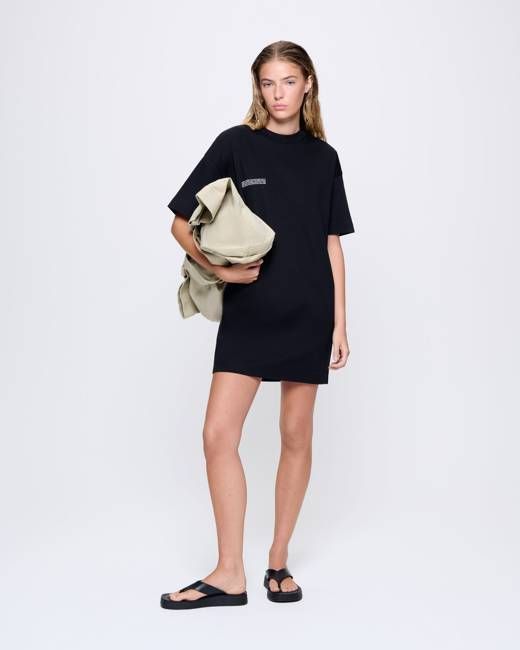 Archive Womens Interlock T-Shirt Dress—Black
