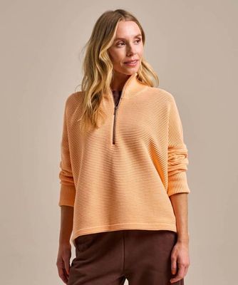 Ribbed Half Zip Jumper