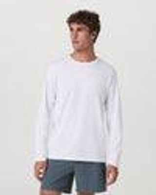 Long Sleeve Tuvalu Tee | Men's Lightweight White Shirt | Vuori