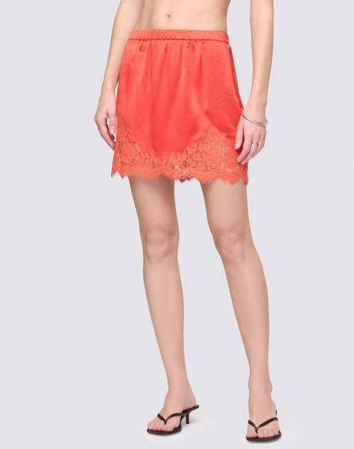 Alexia Slip Skirt - Aperol
