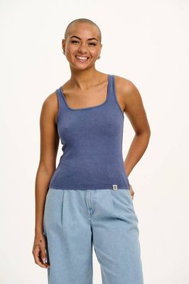 Jett - Vest Top in Vintage Indigo