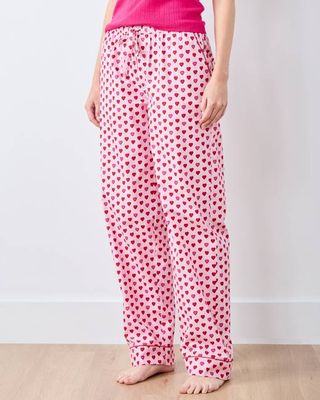 Mini Candy Hearts - PJ Pants - Pink Macaron