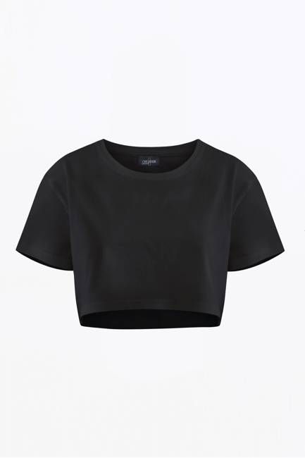 The Organic Boxy Crop - Black