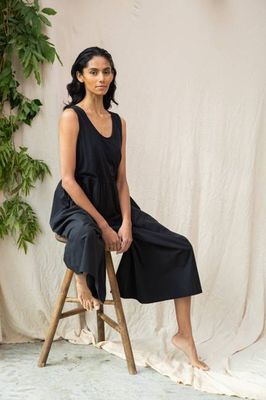 Rory Organic Cotton Jumpsuit in Black