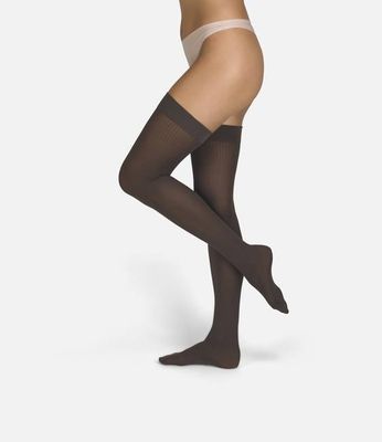 The Rib | Braune Overknees