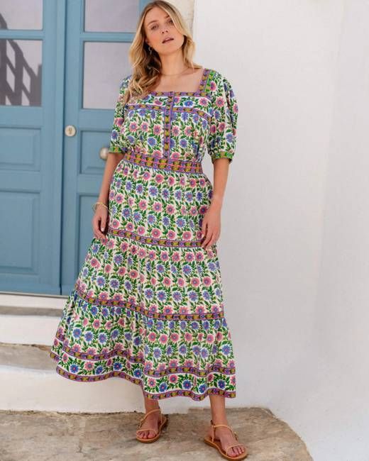 Pink City Prints Fleur Skirt