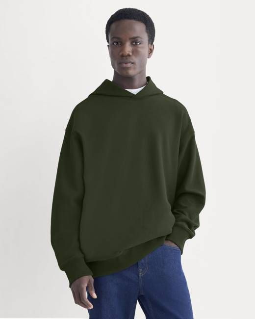 Twill Terry Jacquard Hoodie | Dark Forest