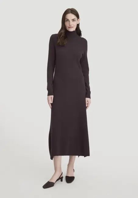 Regular knit dress made of organic merino wool with cashmere
