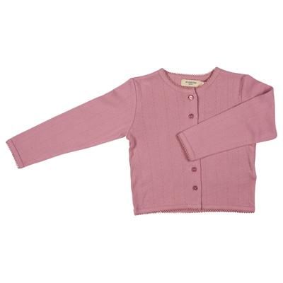 Pointelle Cardigan - Pink