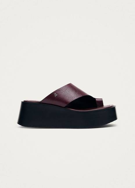 Nova Rift Burgundy Leather Sandals
