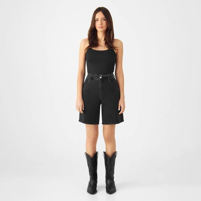 BLINKY Soft Denim - Shorts - Black Denim