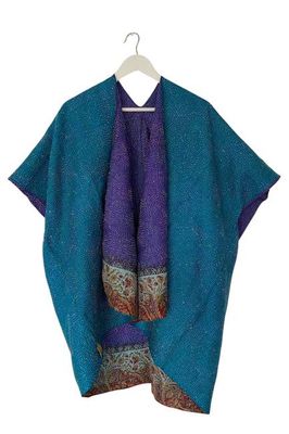 Vintage Silk Trudi Poncho No. 17 Jodhpur Edit