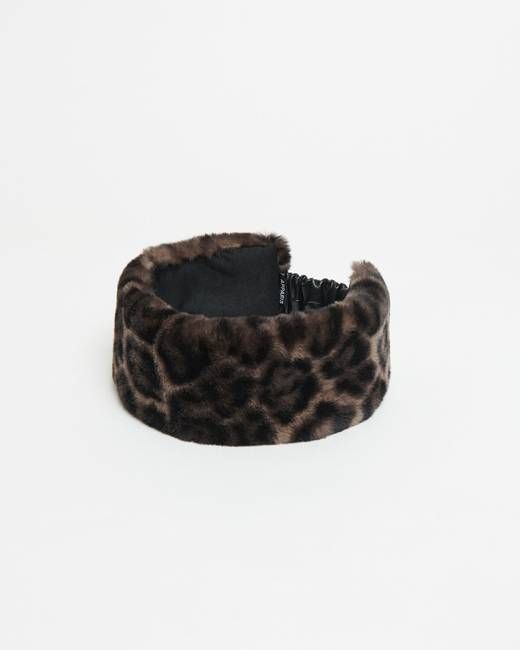 Eleni Headband Dark Leopard