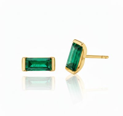 Linéa Baguette Stud Earrings