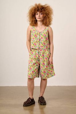 Madero - Viscose Long Shorts in Carnation Print
