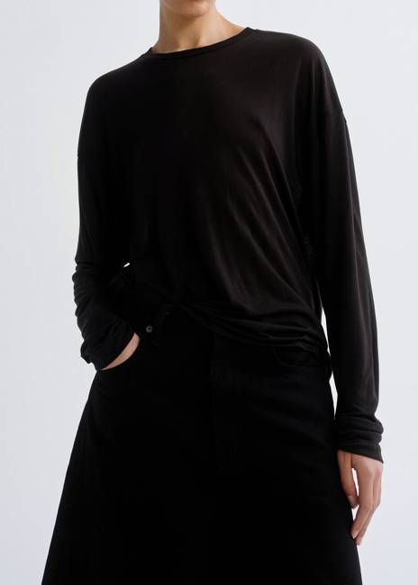 Sasha Tee (Tencel Jersey) in Black