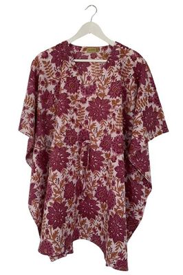 NEW! Block print Kaftan Short No.92