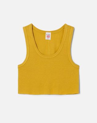 Cropped 60s Tank - Faded Dandelion