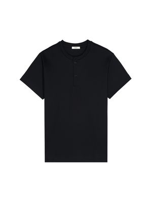 Mens DNA Henley T-Shirt—black