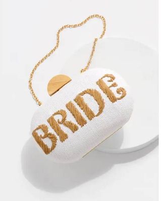 White - Bride Clutch - Shiraleah