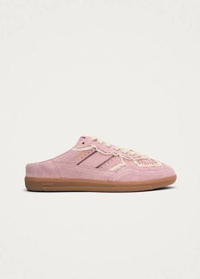 Tb.490 Mule Crochet Pink Leather Sneakers