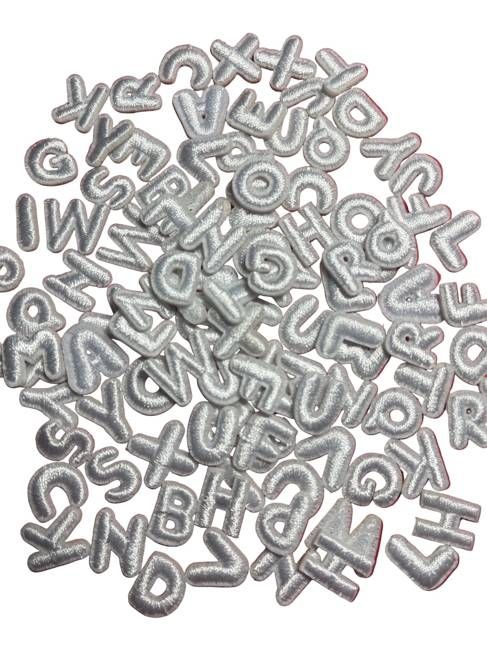 Mini Bubble Iron On Letters (1.3cm)