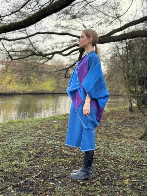 NEW! Morning Fog Wool Lungi Wrap Skirt Aranya