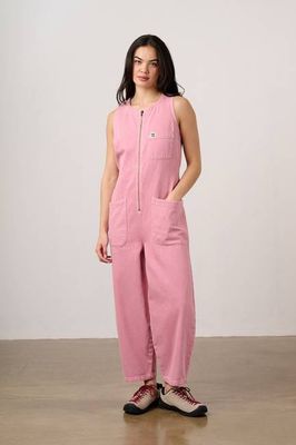 Nari - Ärmelloser Jeans-Jumpsuit in gewaschenem Rosa