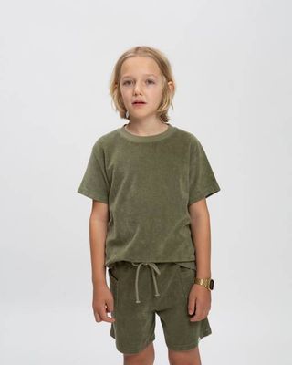 Terry Tee olive green