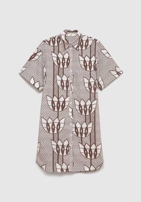 Shine Printed Shirt Dress