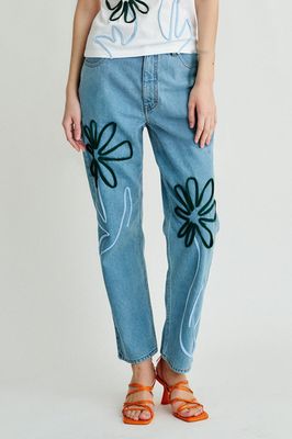 Fauna High Waisted Organic Mom Fit Jeans